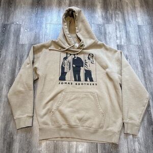 Jonas Brothers 2023 Tour Pullover Brown Hoodie Large